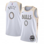 Maillot NBA Chicago Bulls Coby White Nike 2024-25 City Edition Blanc Swingman - Homme